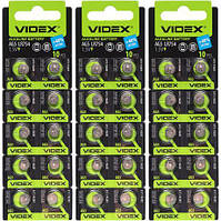 Від 20 шт. Батарейка Videx "таблетка" AG 5 купити дешево в інтернет-магазині