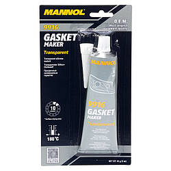 Прозорий силіконовий герметик Mannol Gasket Maker Transparent 9916 85 гр