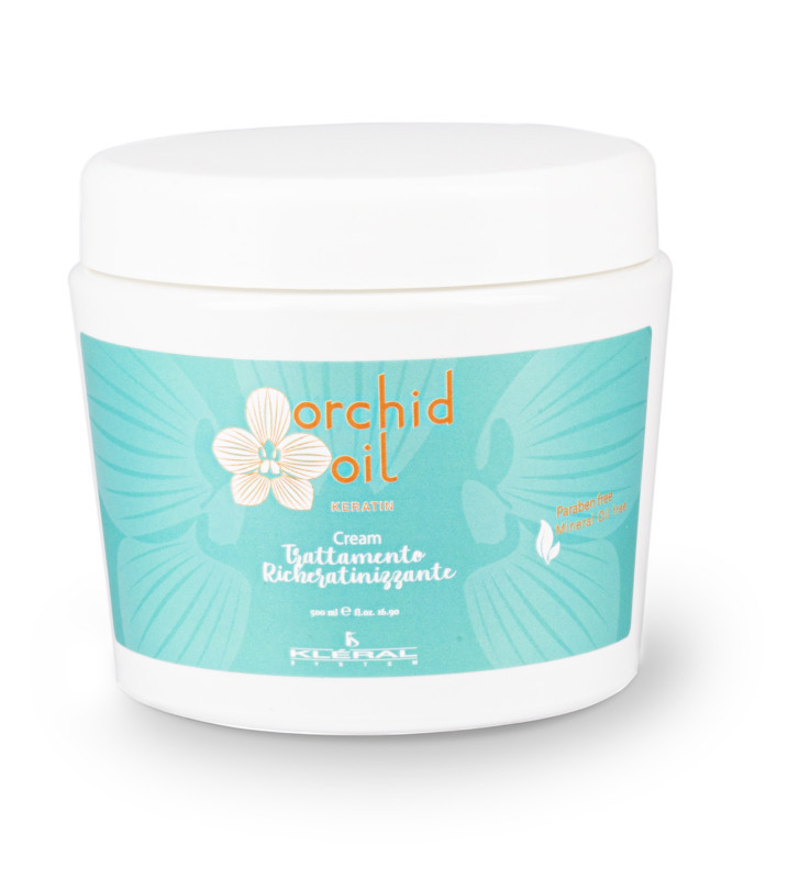 Крем-маска з олією орхідеї та кератином Kleral System Orchid Oil Keratin Treatment Cream, 500 мл
