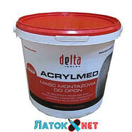 Монтажна паста Acrylmed червона з герметиком 4 кг Польща, фото 3