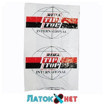 Пакет для шин 100 см x 105 см 20 мікронів червоно-чорний логотип TipTop