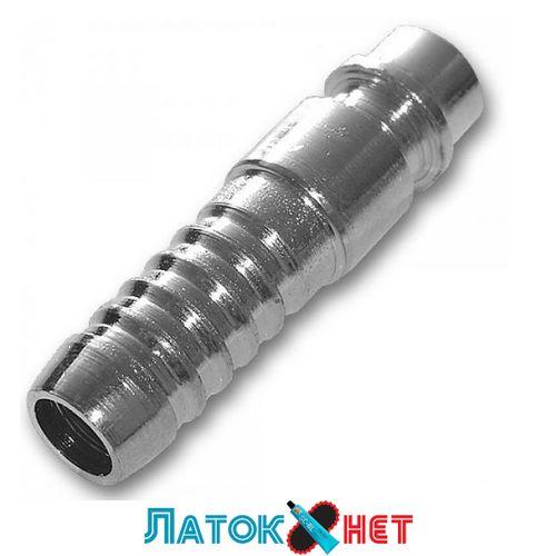 Адаптер із ніпелем на шланг 6 мм Stal-Chrom SE2-2PH/STEEL Bradas, фото 1