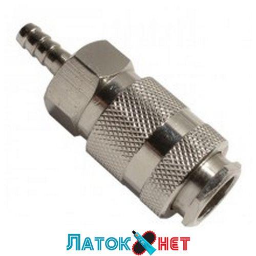 Швидкорознімне з'єднання мама — ялинка на шланг 10 мм PT-1803 Intertool, фото 1