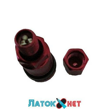 Вентиль легковий розбірний червоний плоский низ