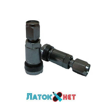 Вентиль легковий розбірний колір графіт плоский низ