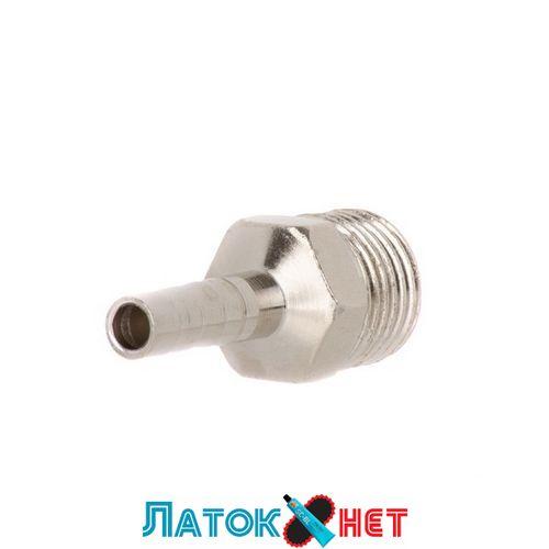 Перехідник зовнішня різь 1/4 — ялинка на шланг 6 мм PT-1843 Intertool