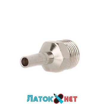 Перехідник зовнішня різь 1/4 — ялинка на шланг 6 мм PT-1843 Intertool