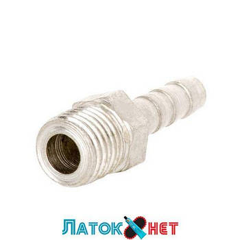 Перехідник зовнішня різь 1/4 — ялинка на шланг 8 мм PT-1844 Intertool
