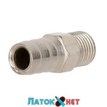 Перехідник зовнішня різь 1/4 — ялинка на шланг 12 мм PT-1846 Intertool