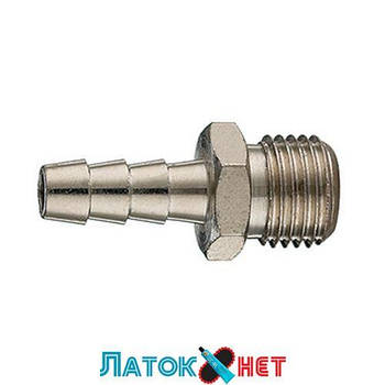 Перехідник різь зовнішня 1/4 ялинка під шланг 12 мм AS010409 Ani