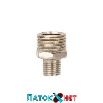 Перехідник зовнішня різь 1/4 зовнішня різь 1/2 PT-1861 Intertool