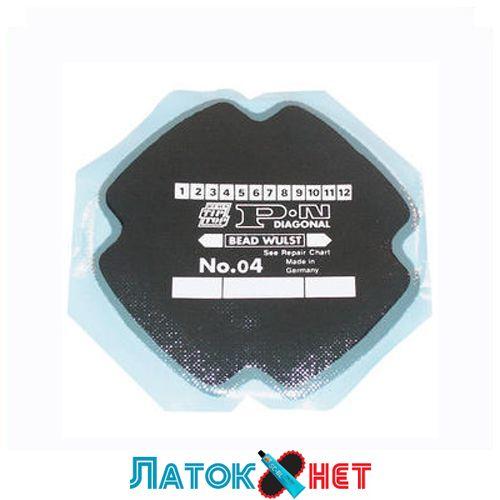 Ремонтний пластир діагональний Pn 04 120 мм 2 шари корду Tip top Німеччина