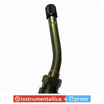 Вентиль безкамерний для вантажних автомобілів V3-20-7 посадка 9,7 мм 25х55 мм кут 18° довжина 80 мм