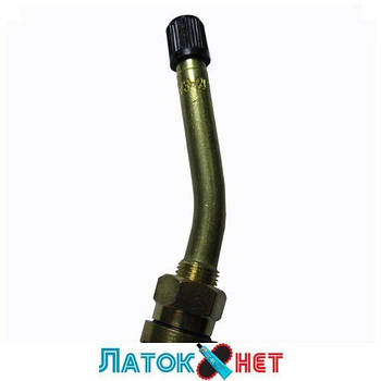 Вентиль безкамерний для вантажних автомобілів V3-20-7 посадка 9,7 мм 25х55 мм кут 18° довжина 80 мм