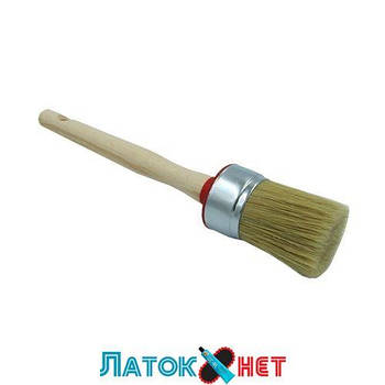 Пензель професійний, прямий для монтажної пасти діаметр 40 мм Польща