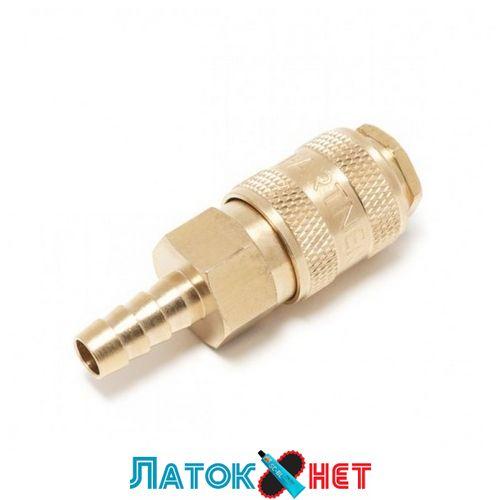 Швидкороз'єм пневматичний із клапаном ялинка 8 мм латунь BSE1-3SH Partner, фото 1