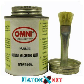 Вулканізаційна рідина 200 мл для ремонту камер і шин із китицею 760 Omni