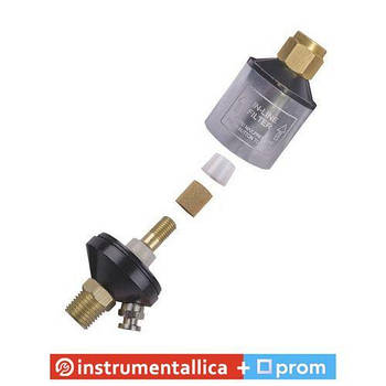 Мініфільтр для фарбувального пістолета 1/4 в металевому корпусі PT-1403 Intertool