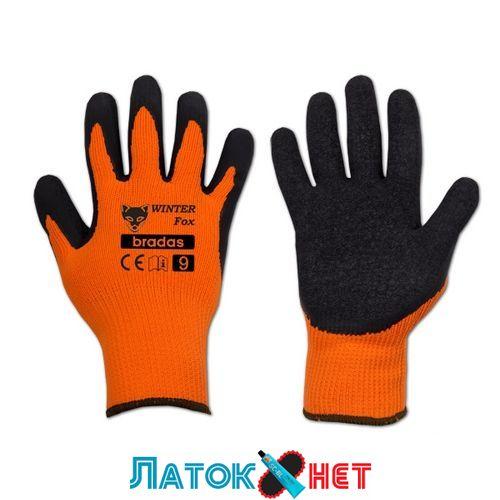 Рукавички захисні Winter Fox латекс розмір 11 RWWF11 Bradas