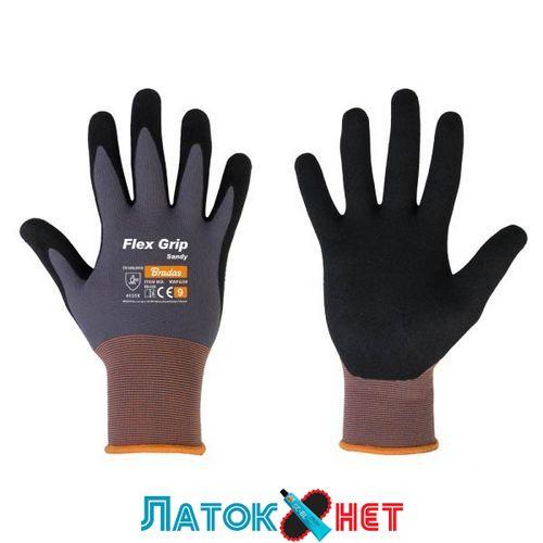 Рукавички захисні нітрилові Flex Grip Sandy розмір 9 RWFGS9 Bradas