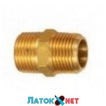 Штуцер латунний із зовнішніми різзю 3/8 х 1/4 конус F-CS-C-011 Forsage