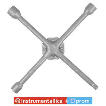 Ключ балонний хрестовий 17 мм x 19 мм x 22 мм x 1/2 HT-1602 Intertool посилений 355 мм