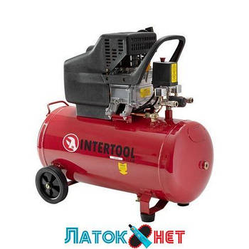 Компресор 50 л 1.5 кВт 220 В 8 атм 206 л/хв PT-0003 Intertool