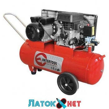 Компресор 50 л 8атм 233 л/хв 220 В PT-0011 Intertool 1.8 кВт 2.5HP