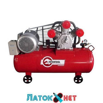 Компресор 300 л 8атм 1600 л/хв 380В PT-0050 Intertool 11 кВт 15HP 3 циліндри
