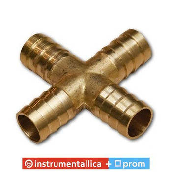 Поєднувач на шланг хрестовий латунний 6 мм E102-7-1 Airkraft