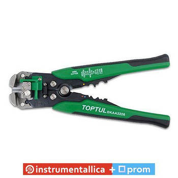 Кліщі для обтискання клем і зняття ізоляції посилені DKAA2226 Toptul