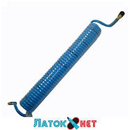 Шланг повітряний ПВХ спіральний зі швидкорознімним з'єднанням 8х12мм 10 м AHC48-J Airkraft Італія, фото 3