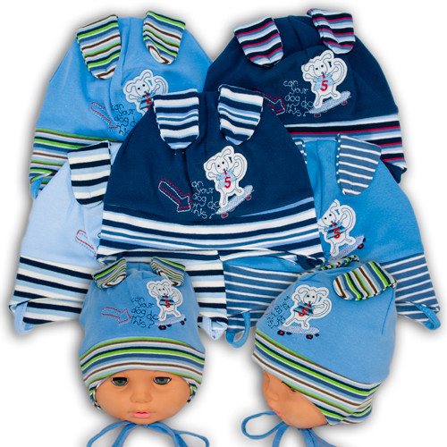 Дитячі трикотажні шапки для хлопчиків Fido Дитячі трикотажні шапки для хлопчиків Fido