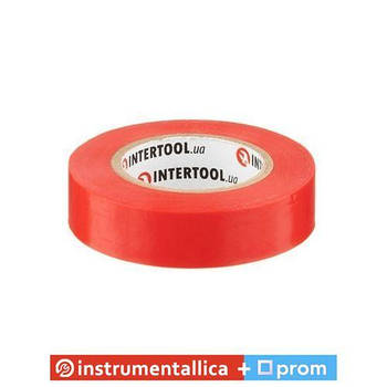 Стрічка ізоляційна 0.15 мм х 17 мм х 15 м червона IT-0040 Intertool