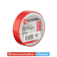 Стрічка ізоляційна 0.15 мм х 17 мм х 15 м червона IT-0040 Intertool, фото 2
