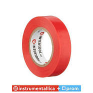Стрічка ізоляційна 0.15 мм х 17 мм х 15 м червона IT-0040 Intertool, фото 3