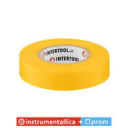 Стрічка ізоляційна 0.15 мм х 17 мм х 20 м жовта IT-0052 Intertool, фото 2