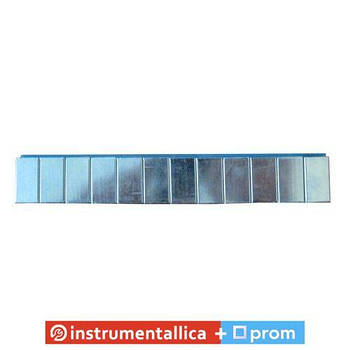 Груз клейкий низька блакитна стрічка 12х5г 60 гр металевий зі стрічкою 100 шт./пач.