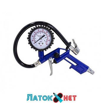 Пістолет для підкачування шин з аналоговим манометром і шлангом 0-12 Bar у блістері RF-STG-27 Rock Force
