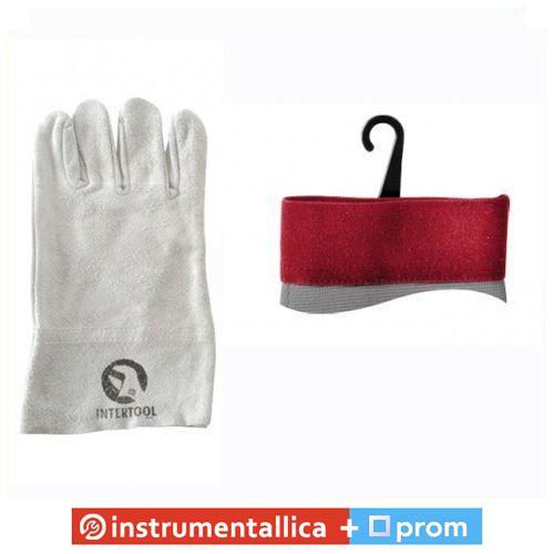 Рукавичка замшева манжет крага SP-0015 Intertool