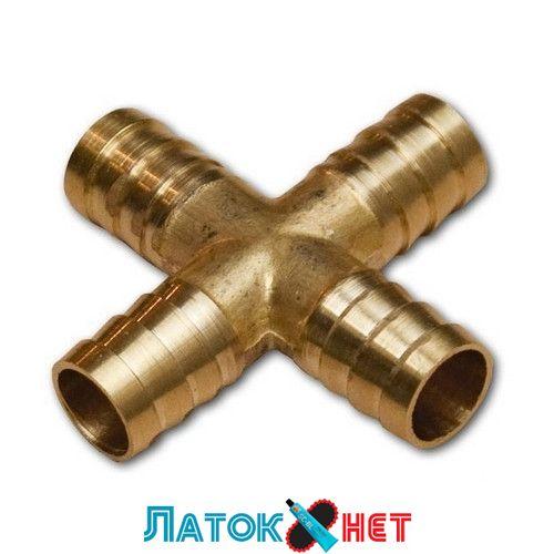 Поєднувач на шланг хрестовий латунний 6 мм E102-7-1 Airkraft