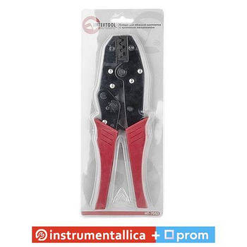 Кліщі для обтискання контактів із храповим механізмом HT-7050 Intertool