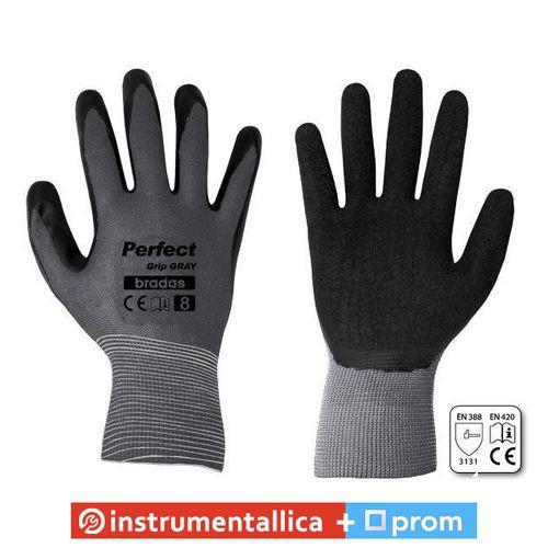 Рукавиці захисні Perfect Grip Gray латекс розмір 9 RWPGGY9 Bradas