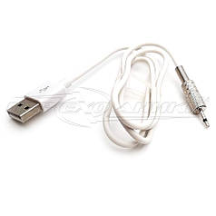 Кабель живлення USB to DC 2.5 мм (2pin), білий, 0.9 м