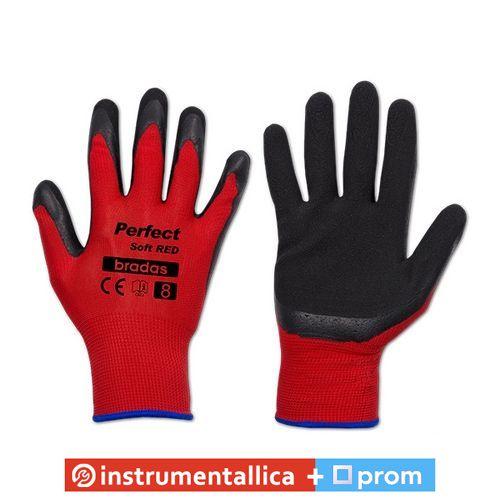 Рукавиці захисні Perfect Soft Red латекс розмір 9 RWPSRD9 Bradas