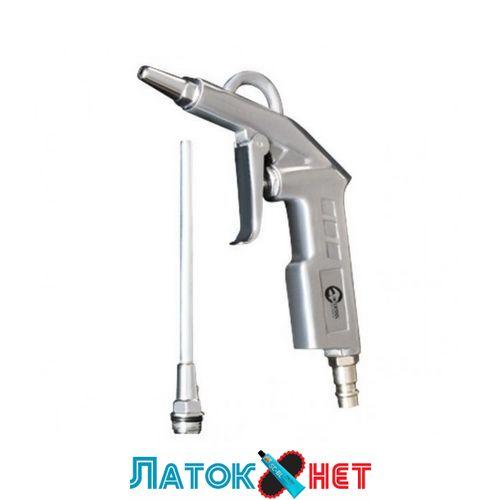 Пістолет продувний короткий із додатковим наконечником 80 мм PT-0803 Intertool