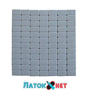 Груз клейкий сірий низький блакитна стрічка 12х5г 60 г метал глянець 100 шт./пач., фото 5