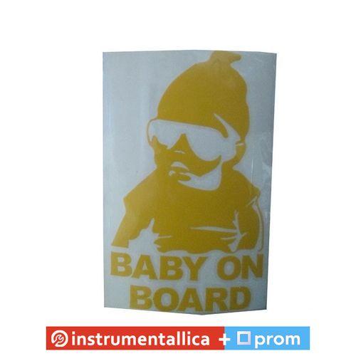 Наклейка Baby on board 20 см х 10 см