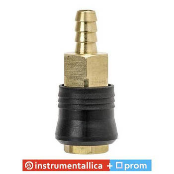 Швидкорознімне з'єднання на шланг 10 мм латунь PT-1813 Intertool