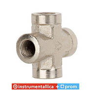 Хрестове з'єднання з внутрішньою різзю 1/4 PT-1864 Intertool, фото 2